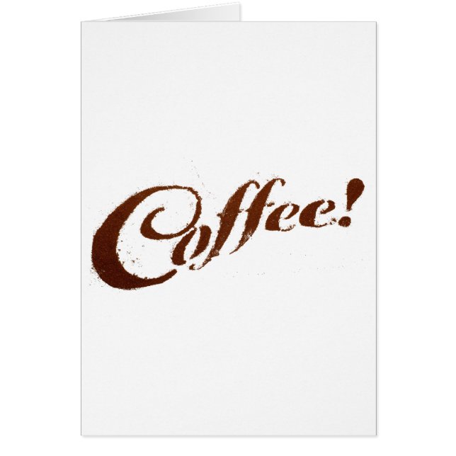 Carte de vœux Café Grounds Coffee (Devant)