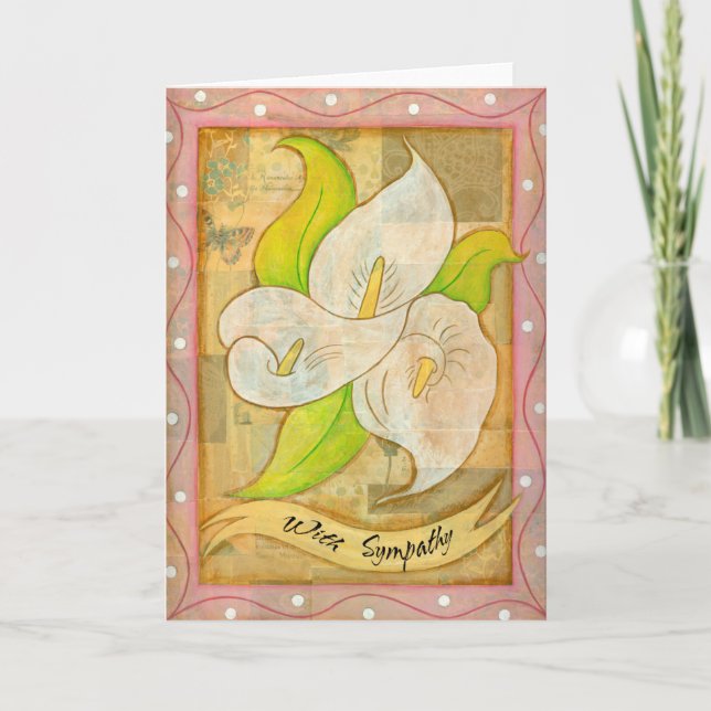Carte de voeux Cala Lily, (Devant)