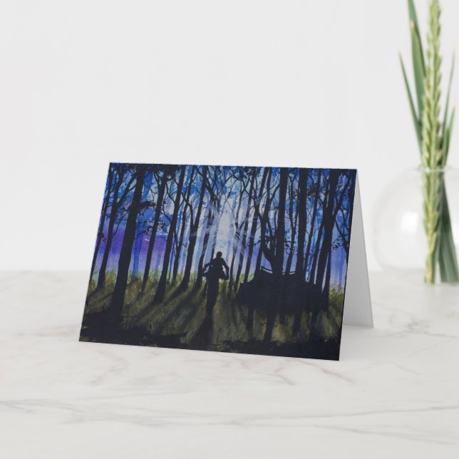 Carte de voeux Camping (Devant)