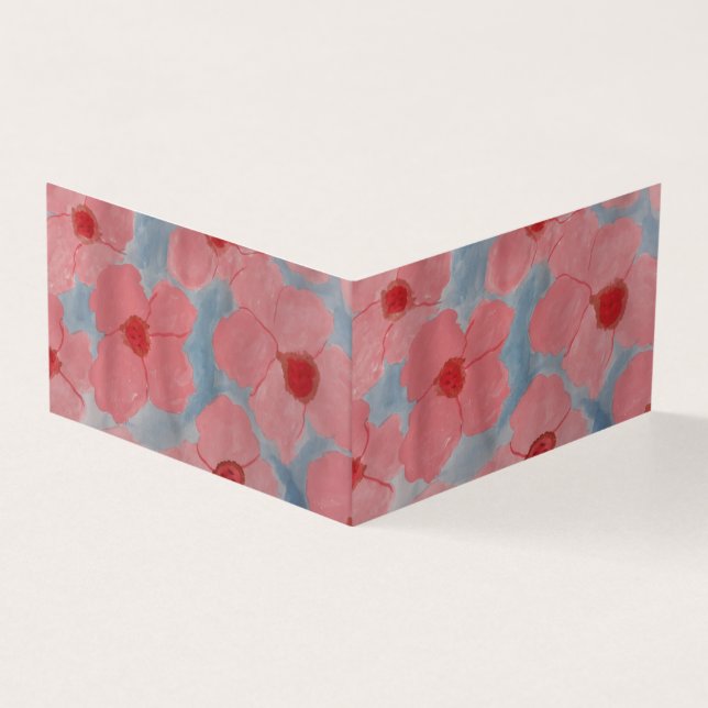Carte de voeux Candy Pink Flowers (Outside)