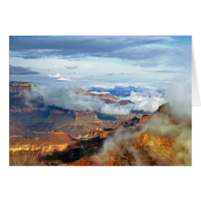Carte de voeux Canyon Clouds Grand Canyon Blank (Devant horizontal)