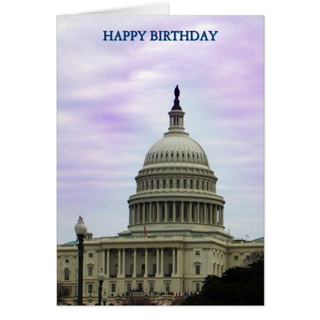 Carte de voeux Capitol Washington DC (Devant)