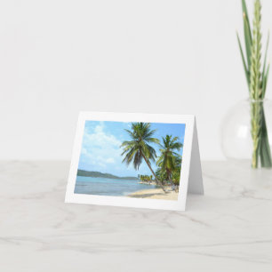 Carte de voeux Caribbean Beach
