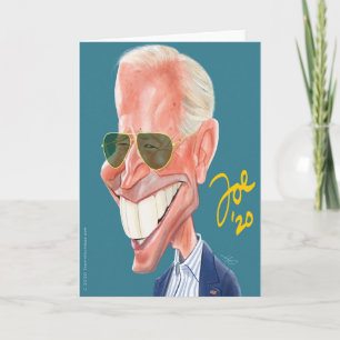 Carte de voeux caricature Joe Biden