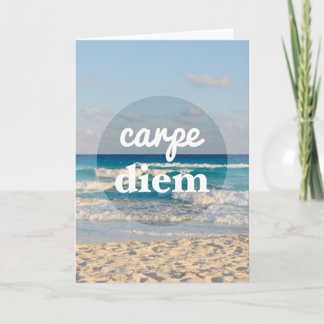 Carte de voeux Carpe Diem (Devant)
