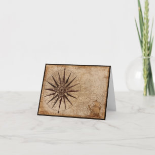 Carte de voeux Carte nautique