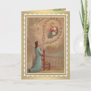 Carte de vœux catholique / carte sainte