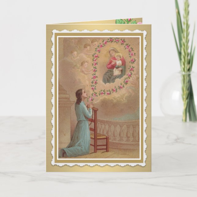Carte de vœux catholique / carte sainte (Devant)
