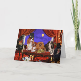 Carte de voeux Cavalier King Charles Party