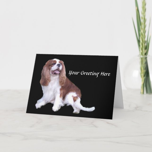 Carte de voeux Cavalier King Charles Spaniel (Devant)