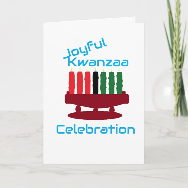 Carte de vœux : Célébration Kwanzaa  (Devant)