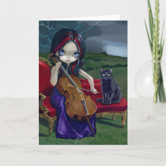 Carte de voeux "Cello Storm"
