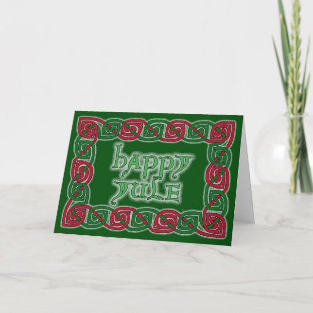 Carte de voeux Celtic Happy Yule (Devant)