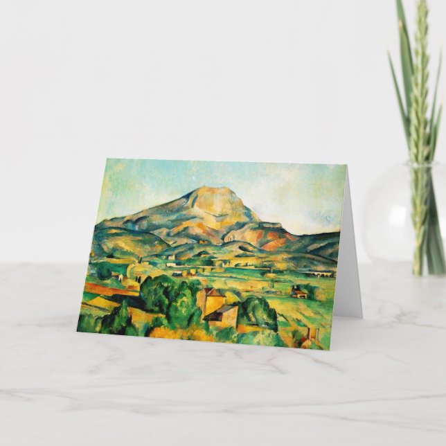 Carte de voeux Cezanne Mont-Sainte-Victoire (Devant)