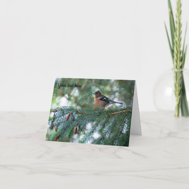 Carte de voeux Chaffinch bird (Devant)