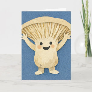 Carte de vœux champignon amusant Mycelium