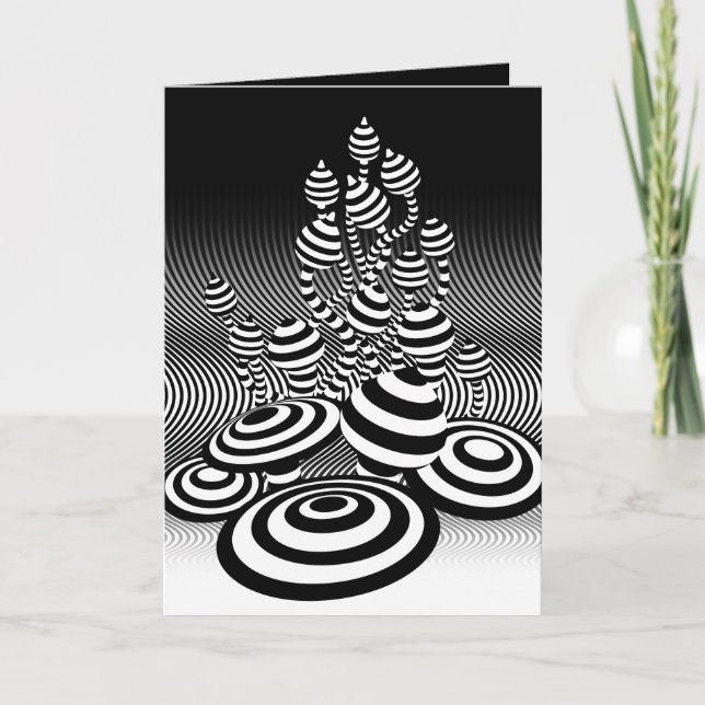 Carte de vœux Champignons Magiques (Devant)