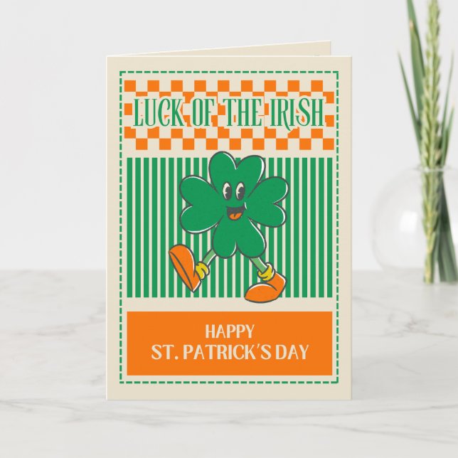 Carte de vœux Chance des Irlandais (Devant)