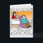 Carte de voeux Channukah - Miracle of Doughnut<br><div class="desc">Envoyez vos voeux de bonheur à votre famille,  vos amis et vos collègues avec un dessin de John Kron sur Kronicles.</div>