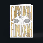 Carte de voeux "Chanukah is Funukkah"<br><div class="desc">"Voici une carte de voeux "Chanukah is Funukkah" avec enveloppe. Pour personnaliser cette carte, il suffit de supprimer du texte à l'intérieur et d'ajouter vos propres mots. Choisissez votre style de police, couleur, taille et libellé favoris. Merci de vous être arrêté et de faire du shopping. Très apprécié ! !...</div>