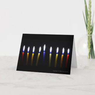 Carte de voeux Chanukah personnalisable vide 2