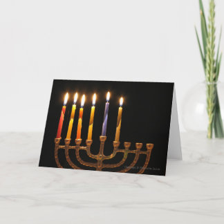 Carte de voeux Chanukah personnalisable vide 3