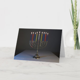 Carte de voeux Chanukah personnalisable vierge 6