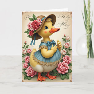 Carte de vœux charmante d'ami oiseau