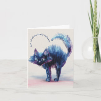 Carte de vœux Chat de Minuit