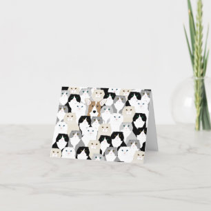 Carte de voeux Chats et Chien