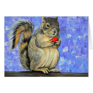 Carte de voeux Cheeky Squirrel Painting