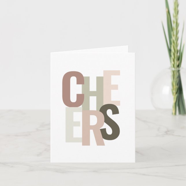 Carte de vœux Cheers! (Devant)