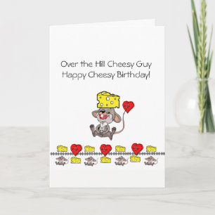 Carte de voeux Cheesy Bonne Souris Anniversaire Co