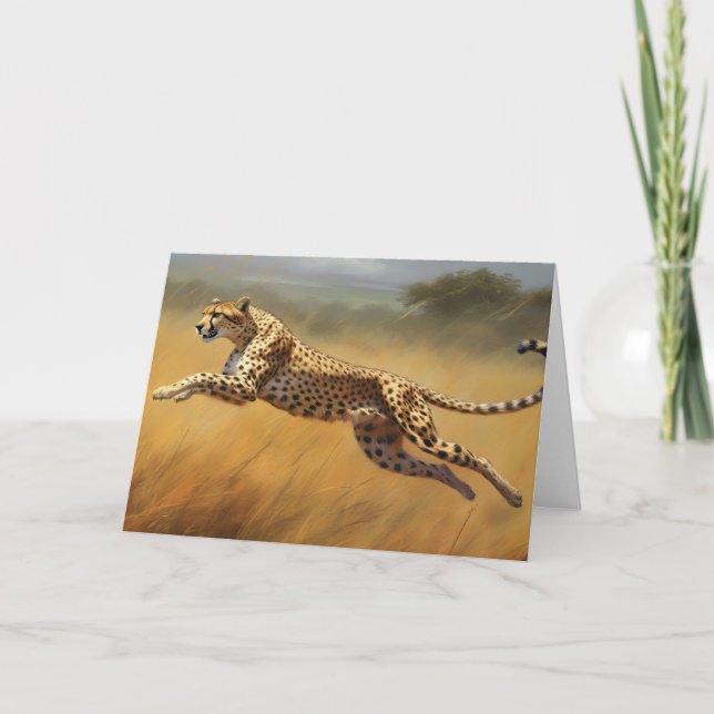 Carte de voeux Cheetah (Devant)