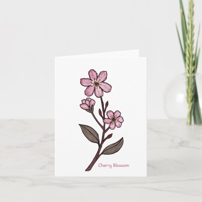 Carte de voeux Cherry Blossom (Devant)