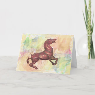 Carte de voeux Cheval