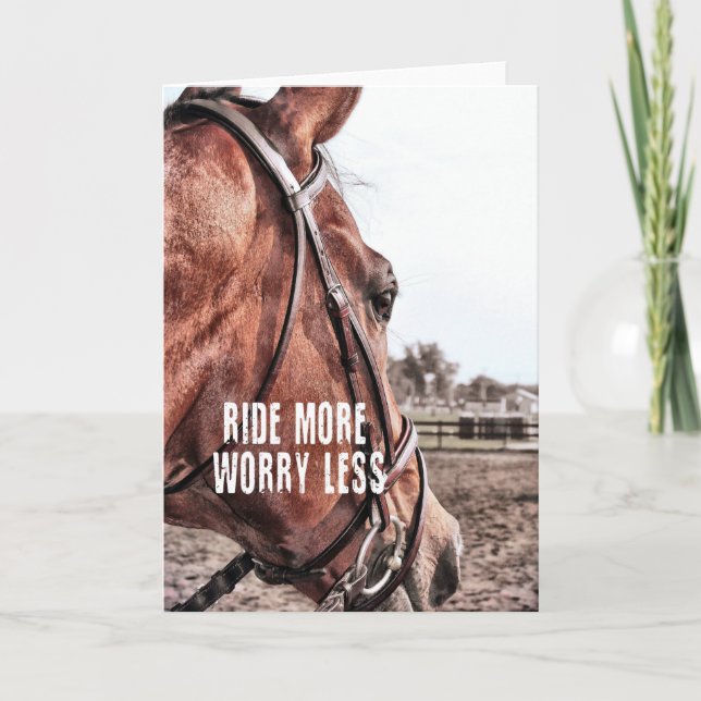 Carte de voeux CHEVAL (Devant)