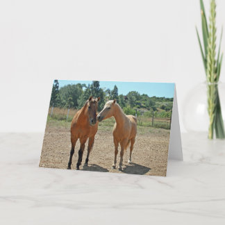 Carte de voeux Cheval