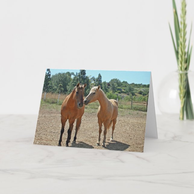 Carte de voeux Cheval (Devant)