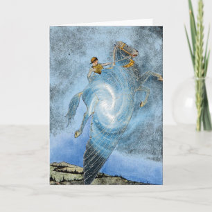 Carte de voeux Cheval ailé