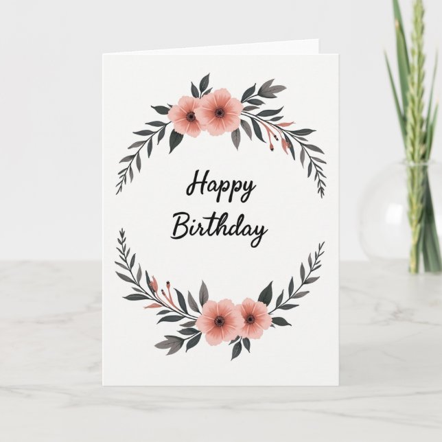 Carte de voeux Chevron Celebration Wreath (Devant)