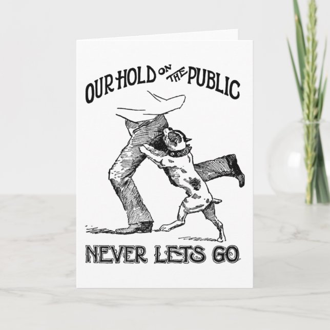 Carte de voeux "Chien à la benne" (Devant)