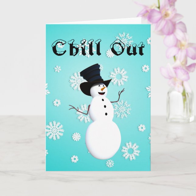 Carte de vœux Chill Out (Orchidée)
