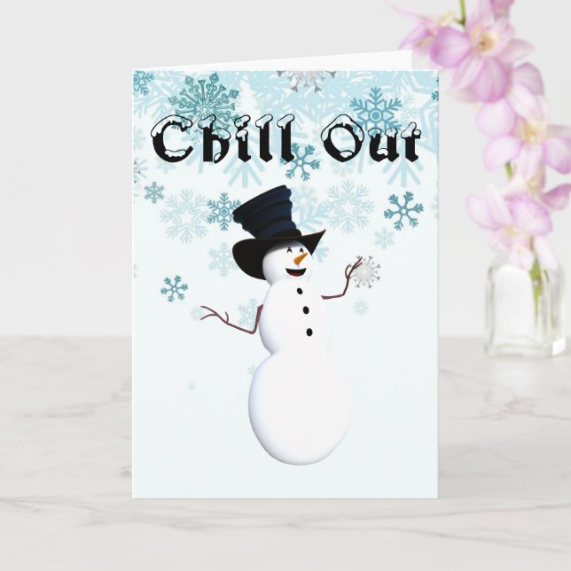 Carte de vœux Chill Out (Orchidée)