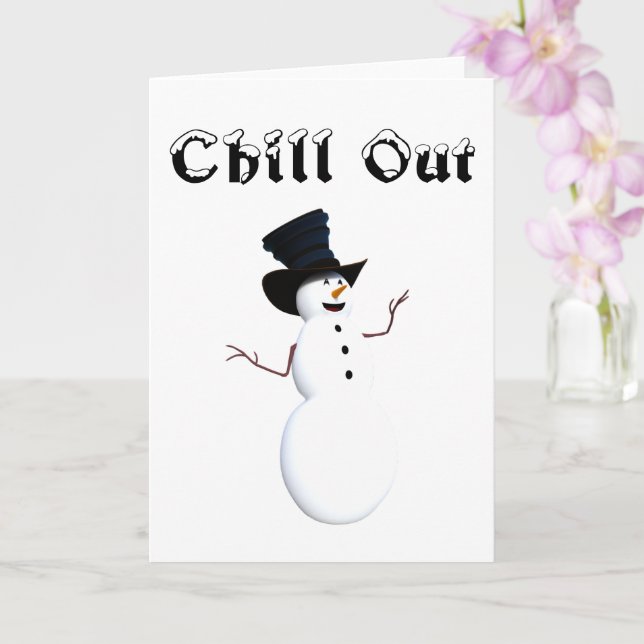 Carte de vœux Chill Out (Orchidée)