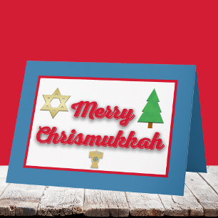 Carte de vœux Chrismukkah joyeuse