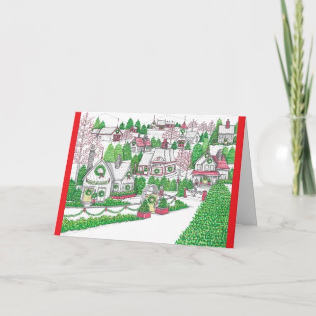 Carte de voeux Christmas Village 3 (Devant)