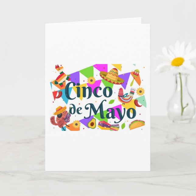 Carte de vœux Cinco De Mayo (Petite plante)