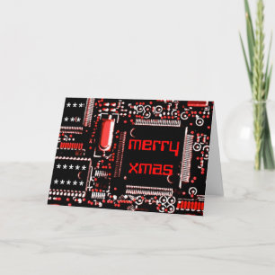 Carte de voeux Circuit Red 2 'Merry Xmas'