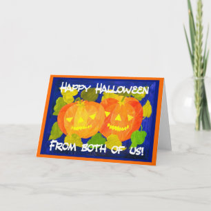 Carte de voeux Citrouille Halloween